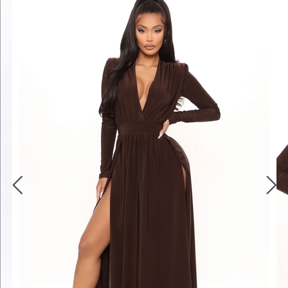 Spree Dress - Brown - fashion nova